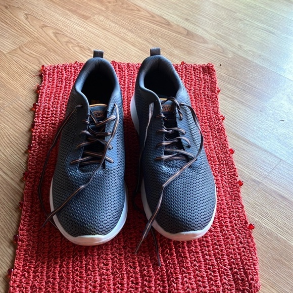 Skechers Men’s Go Walk 54601 Gray/Orange Running Shoes Sneakers Sz 10 Preowned main image 5